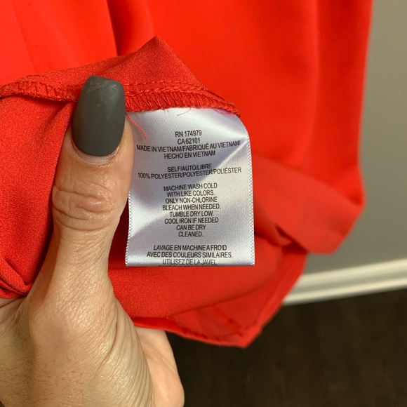 BCBG flutter sleeve coral dress XS - Picture 3 of 4